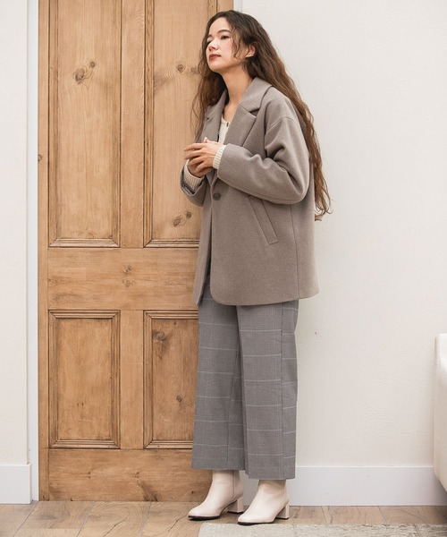 niko and...(ニコアンド)の「裏起毛セミワイドパンツ(その他パンツ・レディース・ベージュ/グレー/グリーン/チャコール・MEDIUM/LARGE)」の5枚目の写真