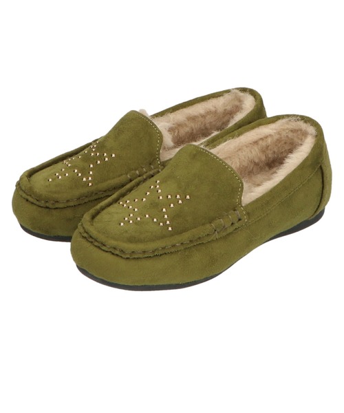 ORiental TRaffic(オリエンタルトラフィック)の「スタッズムートンシューズ K-132(モカシン/デッキシューズ・キッズ・ブラック/ブラウン/レッド/カーキ・15.0cm/16.0cm/17.0cm/18.0cm/19.0cm/20.0cm)」の19枚目の写真