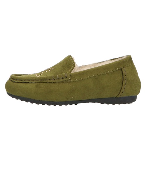 ORiental TRaffic(オリエンタルトラフィック)の「スタッズムートンシューズ K-132(モカシン/デッキシューズ・キッズ・ブラック/ブラウン/レッド/カーキ・15.0cm/16.0cm/17.0cm/18.0cm/19.0cm/20.0cm)」の14枚目の写真