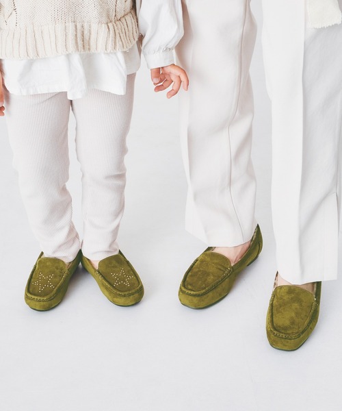 ORiental TRaffic(オリエンタルトラフィック)の「スタッズムートンシューズ K-132(モカシン/デッキシューズ・キッズ・ブラック/ブラウン/レッド/カーキ・15.0cm/16.0cm/17.0cm/18.0cm/19.0cm/20.0cm)」の10枚目の写真