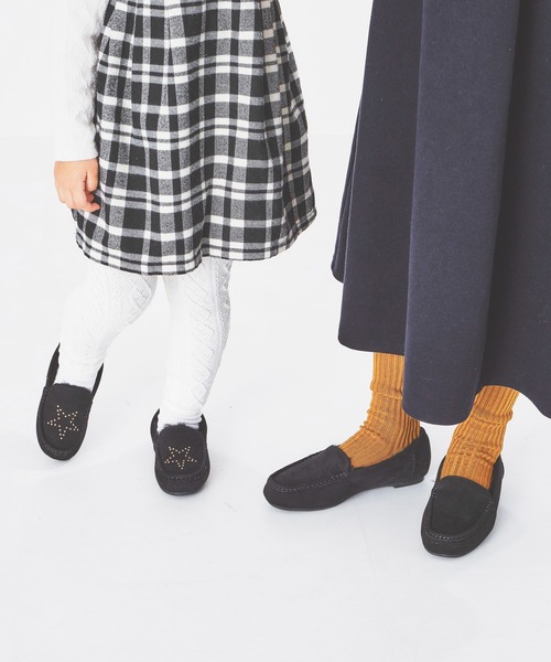 ORiental TRaffic(オリエンタルトラフィック)の「スタッズムートンシューズ K-132(モカシン/デッキシューズ・キッズ・ブラック/ブラウン/レッド/カーキ・15.0cm/16.0cm/17.0cm/18.0cm/19.0cm/20.0cm)」の6枚目の写真