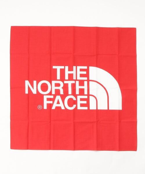 THE NORTH FACE（ザノースフェイス）の「THE NORTH FACE ザ ノースフェイス　TNF Logo Bandana TNFロゴバンダナ　NN22000（バンダナ/スカーフ・メンズ・カモフラージュ/パープル/ブラック/レッド・ONE SIZE）」の3枚目の写真