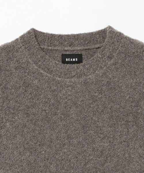 BEAMS（ビームス）の「BEAMS / 5ゲージ ブークレ クルーネック（ニット/セーター・メンズ・ブラック/ベージュ/グレー系その他・LARGE/SMALL/MEDIUM）」の14枚目の写真