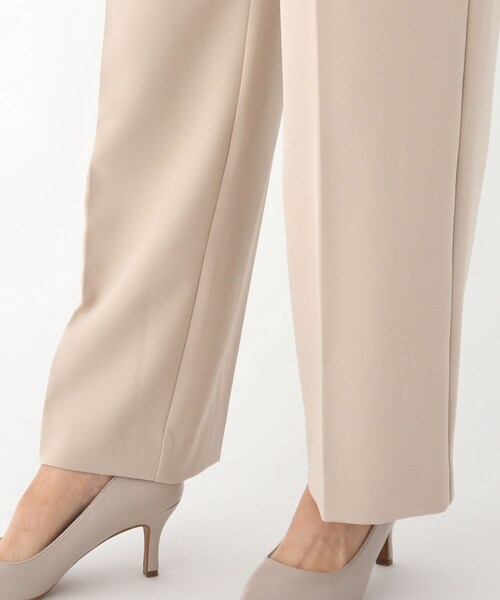 OPAQUE.CLIP（オペークドットクリップ）の「◆DELEGANTダブルクロスワイドパンツ【WEB限定サイズ】（スーツパンツ・レディース・ベージュ/ブラック/ネイビー・36/40/34/38/42）」の4枚目の写真
