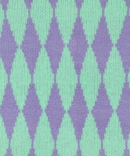 WC（ダブル シー）の「ハーリキンチェックカーディガン（カーディガン/ボレロ・レディース・ブルー/パープル/ピンク・FREE）」の7枚目の写真