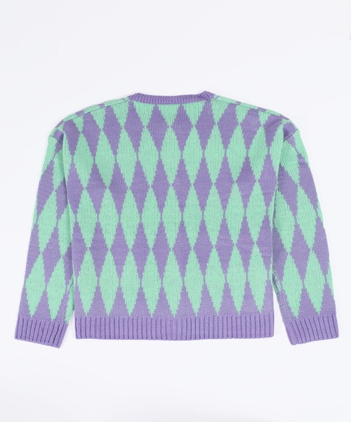 WC（ダブル シー）の「ハーリキンチェックカーディガン（カーディガン/ボレロ・レディース・ブルー/パープル/ピンク・FREE）」の16枚目の写真