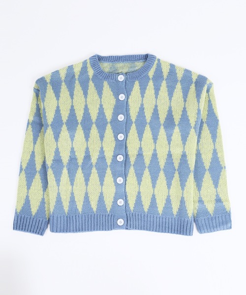 WC（ダブル シー）の「ハーリキンチェックカーディガン（カーディガン/ボレロ・レディース・ブルー/パープル/ピンク・FREE）」の11枚目の写真