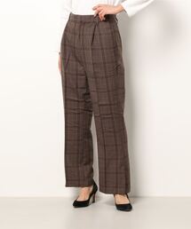 earth music&ecology | セミフレアチェックパンツ ＊(その他パンツ)
