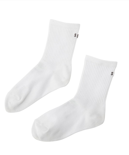 SEA(シー)の「リブソックス(2PCS)(ソックス/靴下・レディース・ホワイト・ONE SIZE)」の2枚目の写真
