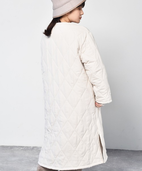 RETRO GIRL(レトロガール)の「【セットアイテム】ファーベストSETキルトコート(その他アウター・レディース・ブラック/グリーン/ライトベージュ・FREE)」の22枚目の写真