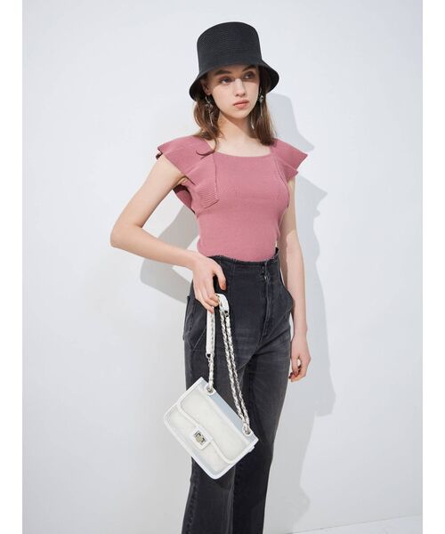 MERCURYDUO(マーキュリーデュオ)の「センプレフレアデニムパンツ(その他パンツ・レディース・オフホワイト/ブラック/インディゴブルー・SMALL/MEDIUM)」の18枚目の写真