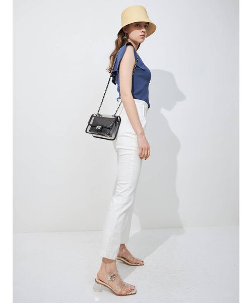 MERCURYDUO(マーキュリーデュオ)の「センプレフレアデニムパンツ(その他パンツ・レディース・オフホワイト/ブラック/インディゴブルー・SMALL/MEDIUM)」の20枚目の写真