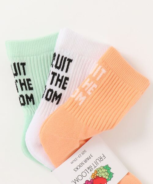 FRUIT OF THE LOOM（フルーツオブザルーム）の「Q バッグロゴ（ソックス/靴下・レディース・マルチ・FREE）」の3枚目の写真