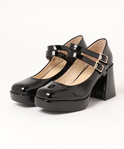 あしながおじさん　24~25 新品 厚底ダブルストラップパンプス -8980645（パンプス）｜by