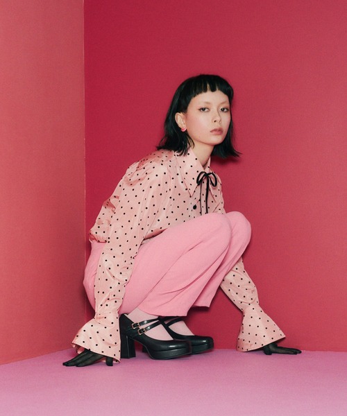 厚底ダブルストラップパンプス -8980645（パンプス）｜byあしながおじさん（バイアシナガオジサン）