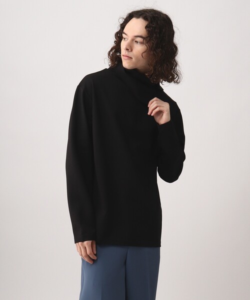 tk.TAKEO KIKUCHI(ティーケータケオキクチ)の「◆レイヤーハイネックカットソー(Tシャツ/カットソー・メンズ・ホワイト/ブラック・02/03)」の2枚目の写真