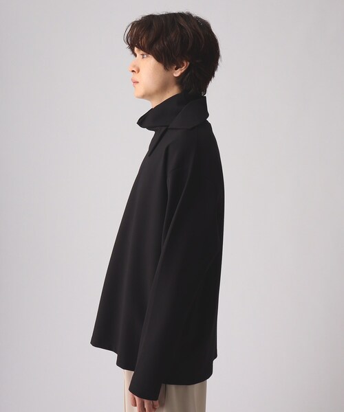 tk.TAKEO KIKUCHI(ティーケータケオキクチ)の「◆レイヤーハイネックカットソー(Tシャツ/カットソー・メンズ・ホワイト/ブラック・02/03)」の4枚目の写真