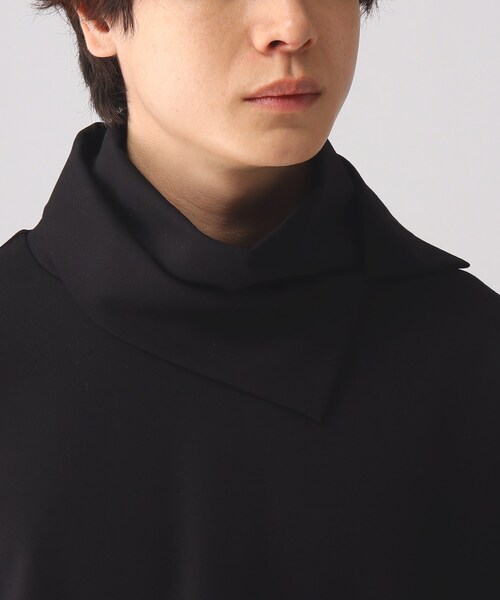 tk.TAKEO KIKUCHI(ティーケータケオキクチ)の「◆レイヤーハイネックカットソー(Tシャツ/カットソー・メンズ・ホワイト/ブラック・02/03)」の6枚目の写真