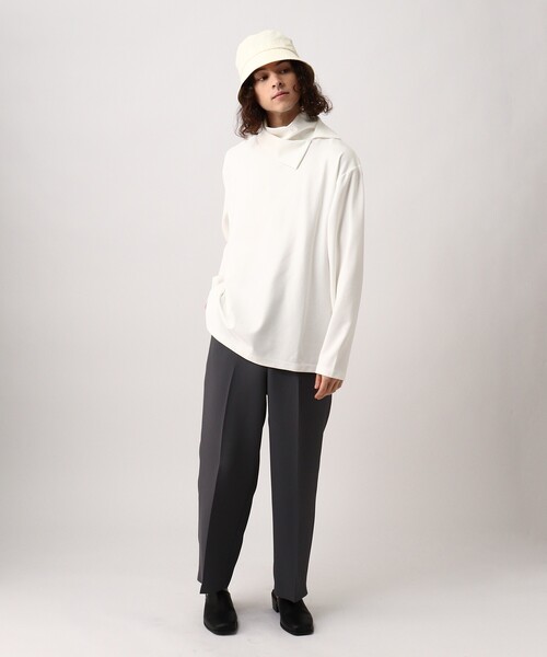 tk.TAKEO KIKUCHI(ティーケータケオキクチ)の「◆レイヤーハイネックカットソー(Tシャツ/カットソー・メンズ・ホワイト/ブラック・02/03)」の16枚目の写真