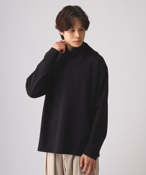 tk.TAKEO KIKUCHI(ティーケータケオキクチ)の「◆レイヤーハイネックカットソー(Tシャツ/カットソー・メンズ・ホワイト/ブラック・02/03)」の13枚目の写真