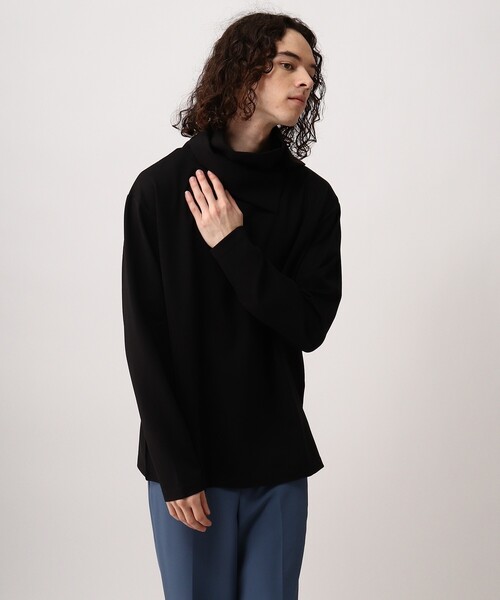 tk.TAKEO KIKUCHI(ティーケータケオキクチ)の「◆レイヤーハイネックカットソー(Tシャツ/カットソー・メンズ・ホワイト/ブラック・02/03)」の12枚目の写真