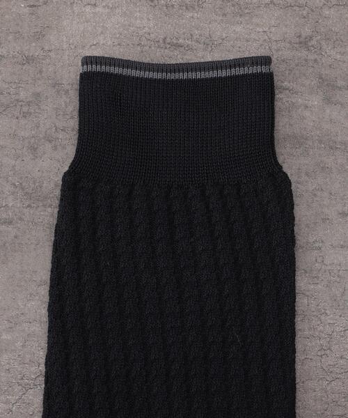 TAKEO KIKUCHI(タケオキクチ)の「【抗菌防臭】 リンクス千鳥 ドレスソックス(ソックス/靴下・メンズ・ブラック/ネイビー・00)」の5枚目の写真