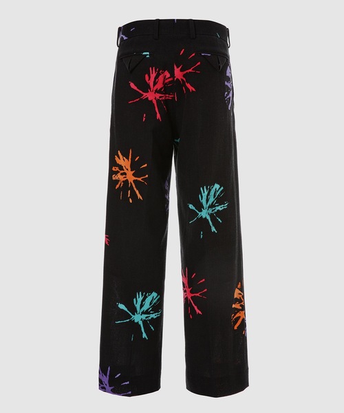 SASQUATCHfabrix.(サスクワァッチファブリックス)の「“FLOWER DYES” SLACKS(スラックス・メンズ・ブラック/オフホワイト・L)」の3枚目の写真