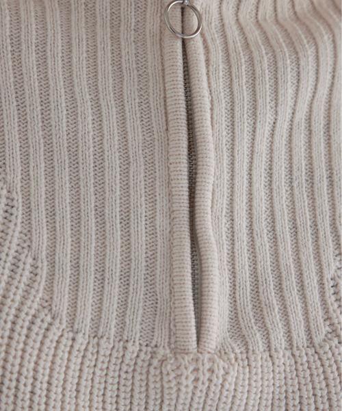 feepur（フェピュール）の「【ハンドウォッシャブル】ハーフジップベスト（ベスト・レディース・ブラック/ベージュ/オフホワイト・MEDIUM）」の19枚目の写真