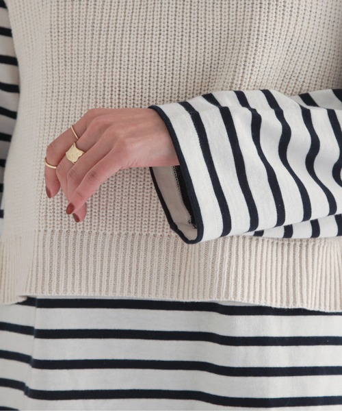 feepur（フェピュール）の「【ハンドウォッシャブル】ハーフジップベスト（ベスト・レディース・ブラック/ベージュ/オフホワイト・MEDIUM）」の5枚目の写真