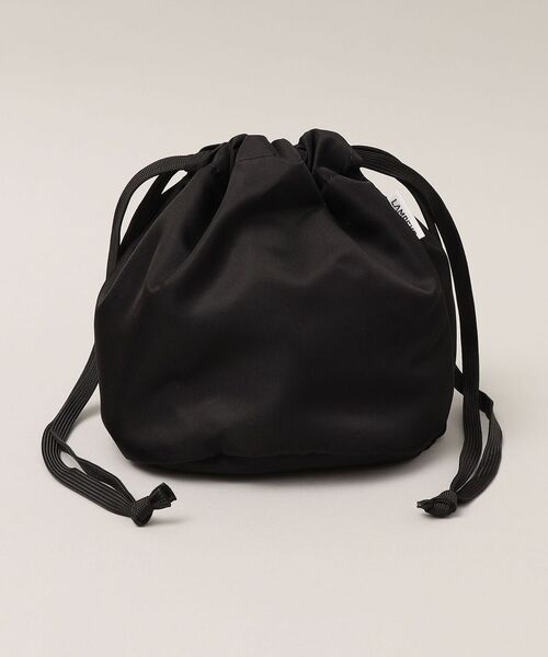 SHIPS（シップス）の「LAMPEYE:LIMONTA DRAWSTRING BAG（エコバッグ/サブバッグ・メンズ・ブラック・ONE SIZE）」の4枚目の写真