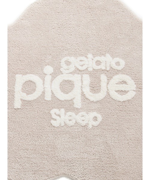 ジェラートピケ♡ 【Sleep】雲ラグマット ♡ベージュ♡新品未使用♡ロゴマット gelato pique - ジェラートピケ♡ 【Sleep】雲ラグマット ♡ベージュ