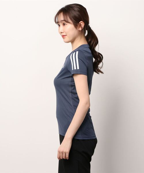 adidas（アディダス）の「アディダス adidas W OTR Tシャツ（Tシャツ/カットソー・レディース・ネイビー・S/M/XL/L）」の2枚目の写真