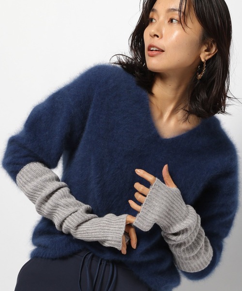 BARNYARDSTORM（バンヤードストーム）の「BARNYARDSTORM / TWEEDMILLLグローブ（手袋・レディース・ライトグレー/ベージュ・FREE）」の3枚目の写真