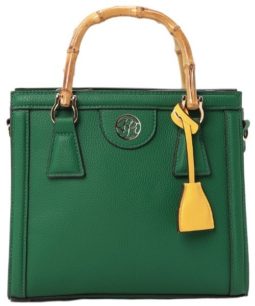 Pi（ピーアイ）の「バンブー２WAYトートバッグ（ショルダーバッグ・レディース・ブラック/グリーン/キャメル/アイボリー・フリー）」の6枚目の写真