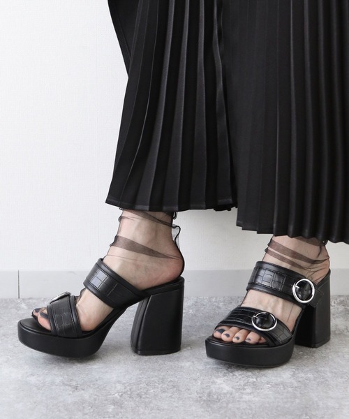 サイズL 26.5位【極美品】HARE ハレ ミュールレザーサンダル ヒール