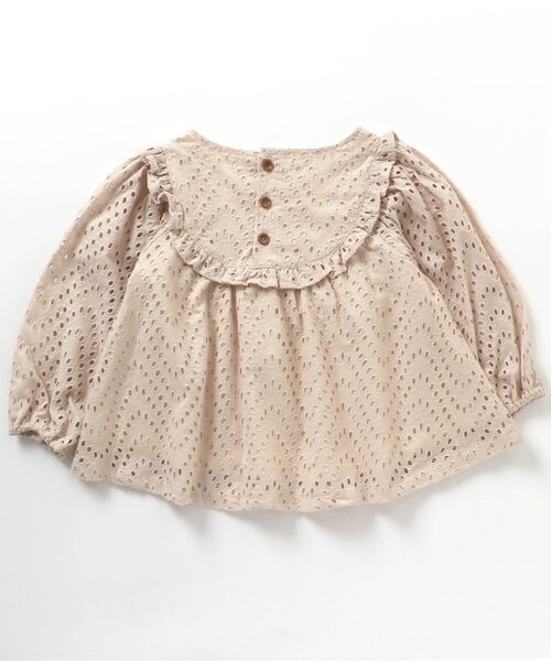 apres les cours(アプレレクール)の「/WEB限定 レースチュニック(チュニック・キッズ・イエロー/アイボリー・90/100/130/110/80/140/120)」の3枚目の写真