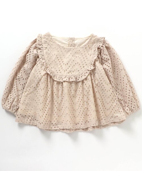 apres les cours(アプレレクール)の「/WEB限定 レースチュニック(チュニック・キッズ・イエロー/アイボリー・90/100/130/110/80/140/120)」の6枚目の写真