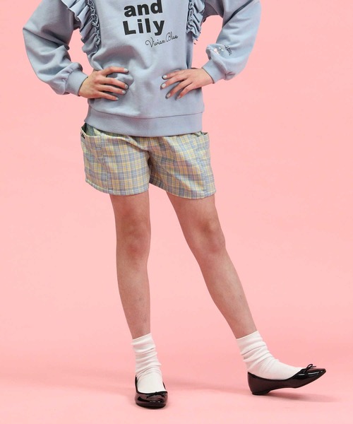 VIVIAN BLUE(ビビアンブルー)の「【VIVIAN BLUE】キュロットパンツ(その他パンツ・キッズ・ブラック/サックスブルー・120/130/140/150)」の7枚目の写真