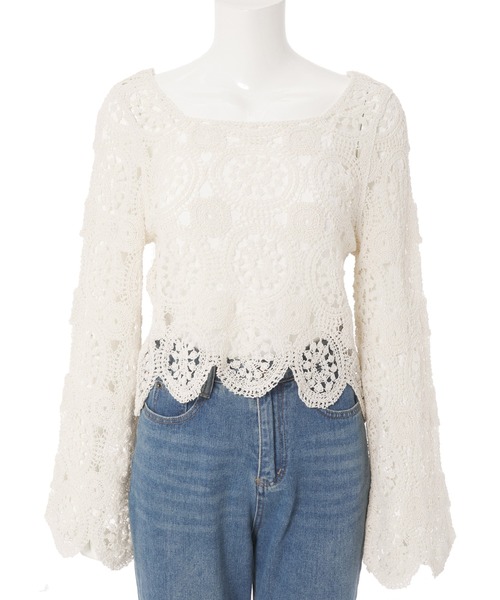 fifth（フィフス）の「前後2wayかぎ針編みプルオーバー（その他トップス・レディース・ベージュ・M）」の10枚目の写真