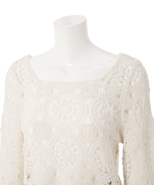 fifth（フィフス）の「前後2wayかぎ針編みプルオーバー（その他トップス・レディース・ベージュ・M）」の16枚目の写真