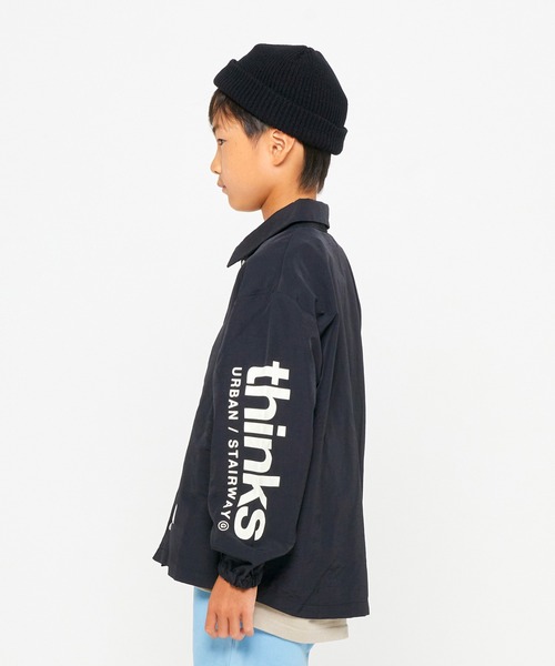 GENERATOR（ジェネレーター）の「GENERATOR/ジェネレーター コーチジャケット（ノーカラージャケット・キッズ・グレイッシュベージュ/ブラック/ブルー・XL/L/M）」の12枚目の写真