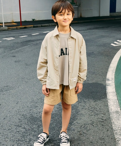 GENERATOR（ジェネレーター）の「GENERATOR/ジェネレーター コーチジャケット（ノーカラージャケット・キッズ・グレイッシュベージュ/ブラック/ブルー・XL/L/M）」の10枚目の写真