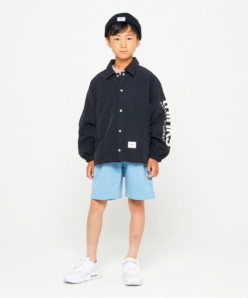 GENERATOR（ジェネレーター）の「GENERATOR/ジェネレーター コーチジャケット（ノーカラージャケット・キッズ・グレイッシュベージュ/ブラック/ブルー・XL/L/M）」の5枚目の写真