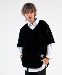 mimonal（ミモナル）の「オーバーベロアTシャツ（Tシャツ/カットソー）」