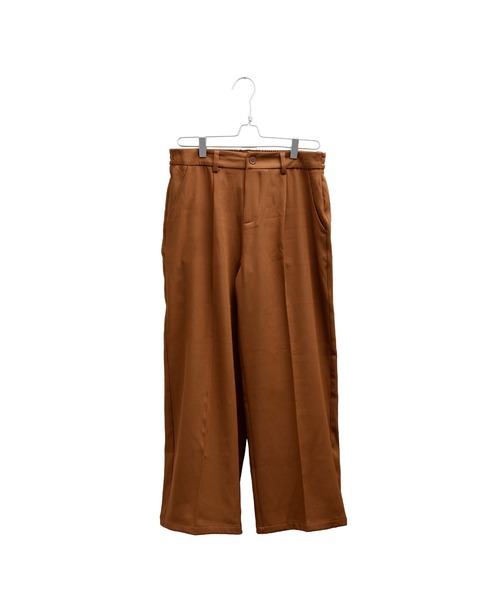 MinoriTY（マイノリティ）の「【MinoriTY】とろみ素材センタープレスワイドカラースラックス ストレートパンツ メンズ  無地（スラックス・メンズ・ブラック/ネイビー/ブラウン/レッド/グリーン/チャコール/ワイン・M/L/S）」の12枚目の写真