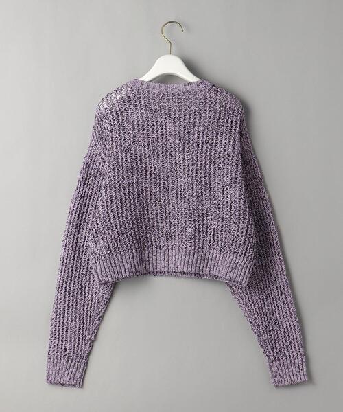 BEAUTY&YOUTH UNITED ARROWS(ビューティーアンドユースユナイテッドアローズ)の「BY コットン ショート&ワイド ニットプルオーバー -ウォッシャブル-◆(ニット/セーター・レディース・ブラック/オフホワイト/ライラック・FREE)」の19枚目の写真