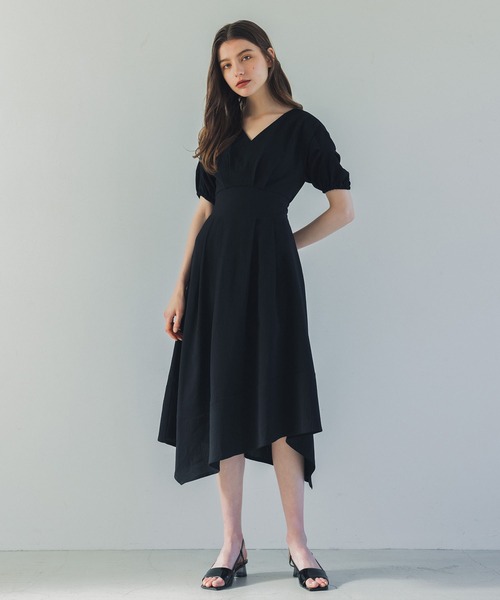 ハンカチヘムワンピース /ウォッシャブル（ワンピース）｜pichud