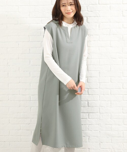 SHOO・LA・RUE(シューラルー)の「◆【2点セット】キーネックジャンドレ+インナーセット(スカート・レディース・ブラック/ライトブルー・02/03/04)」の10枚目の写真