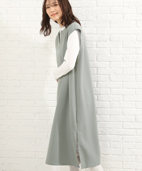 SHOO・LA・RUE(シューラルー)の「◆【2点セット】キーネックジャンドレ+インナーセット(スカート・レディース・ブラック/ライトブルー・02/03/04)」の14枚目の写真