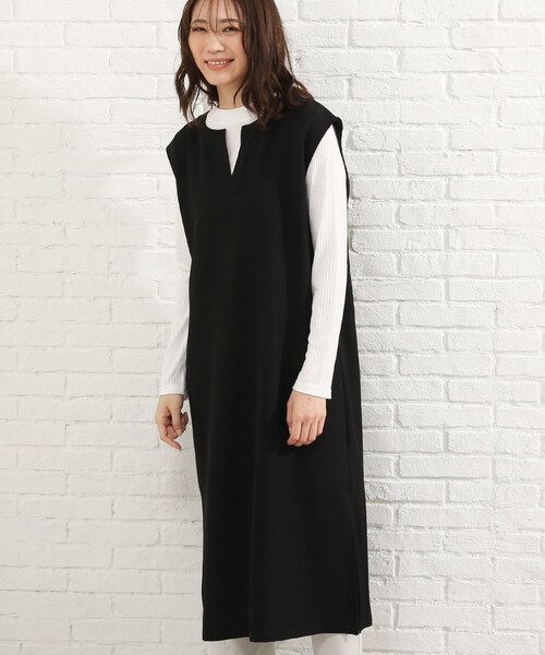 SHOO・LA・RUE(シューラルー)の「◆【2点セット】キーネックジャンドレ+インナーセット(スカート・レディース・ブラック/ライトブルー・02/03/04)」の9枚目の写真